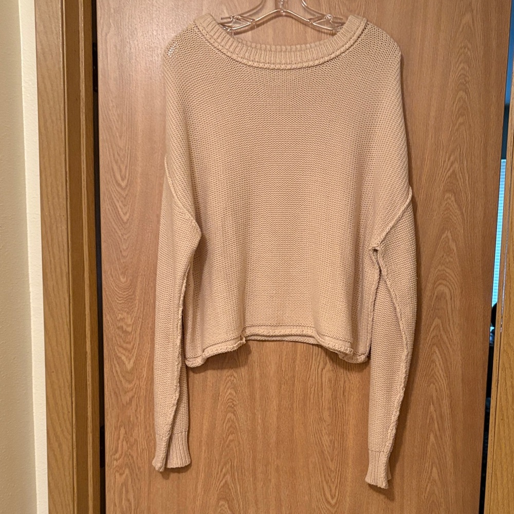 Bohme River Sweater 
Beige Knit Pullover